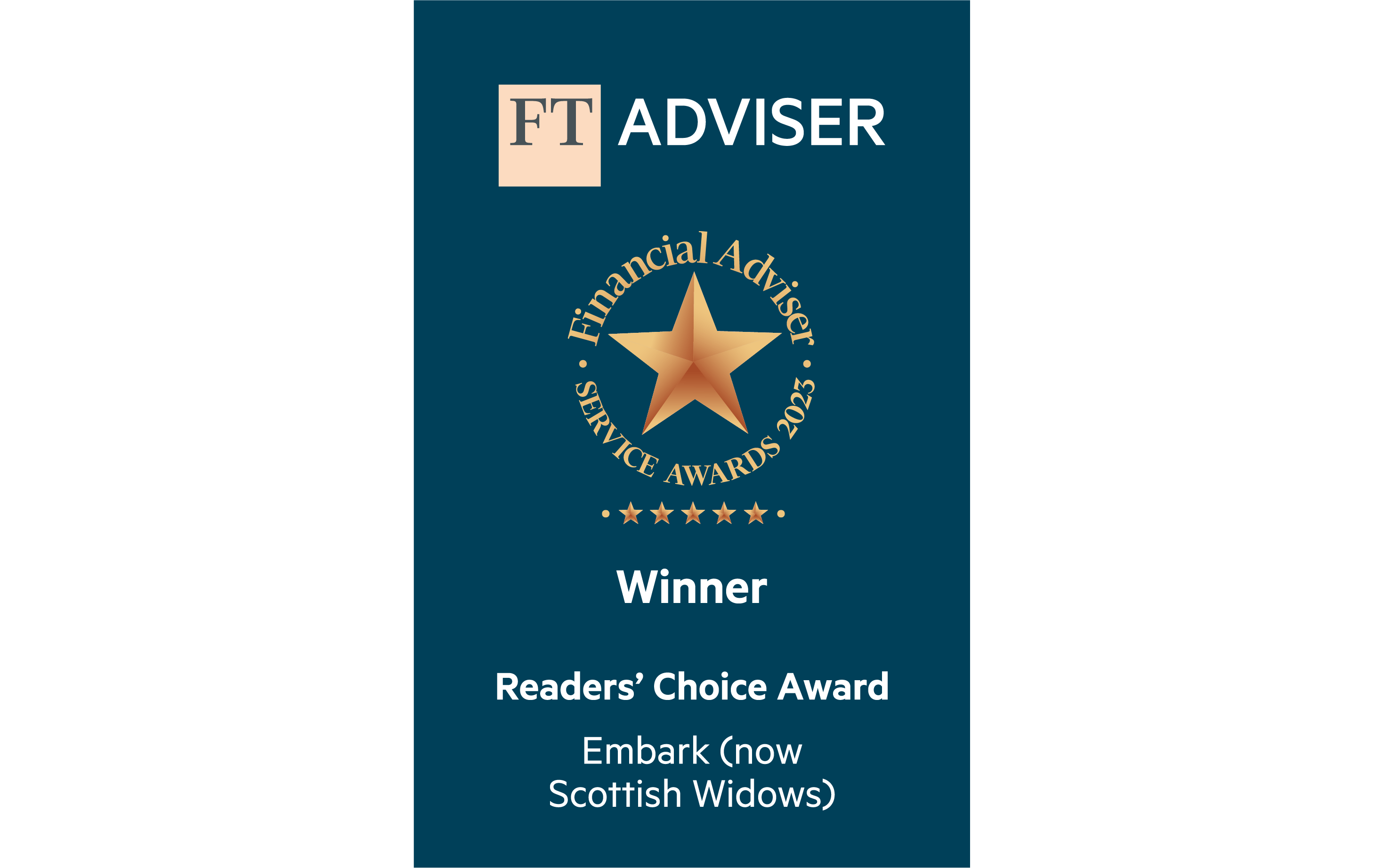 2023 FT Adviser Readers choice award Winner logo